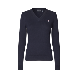 Camisola Kingsland decote em V Classic feminina Marinho