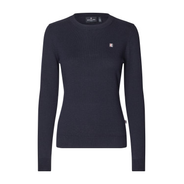 Suéter Kingsland gola redonda Classic feminino Marinho Azul-marinho