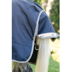 Cobertura Horseware Amigo 1200D Poney Turnout 250g Marinho / cinza titânio / prata Azul-marinho