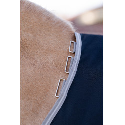 Capa Horseware Amigo 1200D Pônei Turnout 50g Preto / cinza titânio / prata