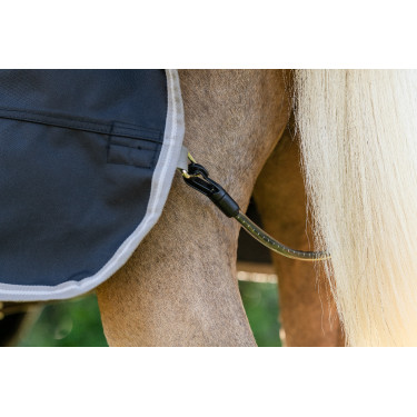 Capa Horseware Amigo 1200D Pônei Turnout 50g Preto / cinza titânio / prata