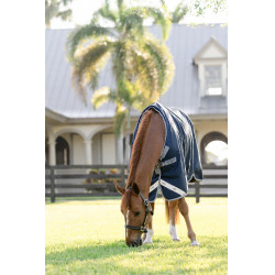 Capa Horseware Amigo 1200D Turnout 0g Marinho / cinza titânio / prata Azul-marinho