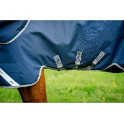 Capa Horseware Amigo 1200D Turnout 0g Marinho / cinza titânio / prata Azul-marinho