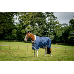 Cobertura Horseware Amigo 1200D Turnout 100g Marinho / cinza titânio / prata Azul-marinho