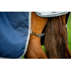 Cobertura Horseware Amigo 1200D Turnout 100g Marinho / cinza titânio / prata Azul-marinho