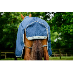 Capa Horseware Amigo 1200D Turnout 250g Marinho / cinza titânio / prata Azul-marinho