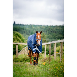 Capa Horseware Amigo 1200D Turnout Plus 50g Marinho / cinza titânio / prata Azul-marinho