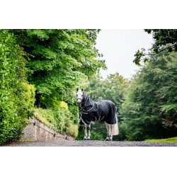 Capa Horseware Amigo 1200D Turnout Plus 50g Preto / cinza titânio / prata Capa Horseware Amigo 1200D Turnout Plus 50g Preto / cinza titânio / prata