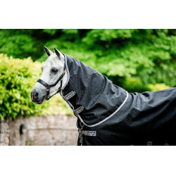 Capa Horseware Amigo 1200D Turnout Plus 50g Preto / cinza titânio / prata Capa Horseware Amigo 1200D Turnout Plus 50g Preto / cinza titânio / prata