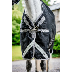 Capa Horseware Amigo 1200D Turnout Plus 50g Preto / cinza titânio / prata Capa Horseware Amigo 1200D Turnout Plus 50g Preto / cinza titânio / prata