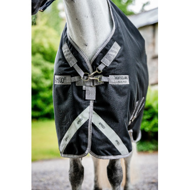 Capa Horseware Amigo 1200D Turnout Plus 50g Preto / cinza titânio / prata Capa Horseware Amigo 1200D Turnout Plus 50g Preto / cinza titânio / prata