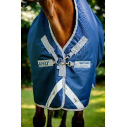 Cobertura Horseware Amigo 1200D Wug Turnout 150g Marinho / cinza titânio / prata Azul-marinho