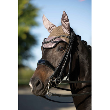 Capuz anti-moscas HKM Golden Bit  Cinzento-acastanhado Castanho