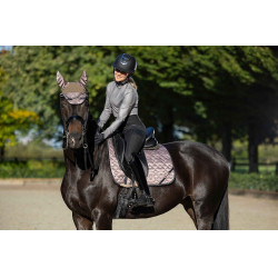 Capuz anti-moscas HKM Golden Bit  Cinzento-acastanhado Castanho