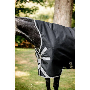 Cobertura Horseware Amigo 1200D Wug Turnout 150g Preto / cinza titânio / prata