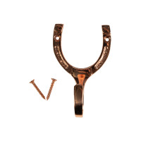 Gancho de cocheira HKM ferradura em latão Cobre Castanho Gancho de cocheira HKM ferradura em latão Cobre Castanho