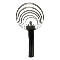 Raspadeira metálica HKM 6 anéis Preto