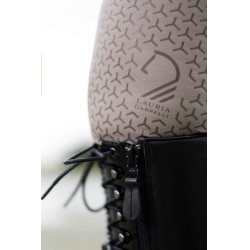 Legging HKM Amalfi fundo 1/1 em silicone  Cinzento-acastanhado Castanho Legging HKM Amalfi fundo 1/1 em silicone  Cinzento-acastanhado Castanho