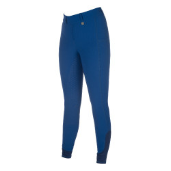 Legging HKM Amalfi fundo 1/1 em silicone Azul royal