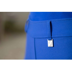 Legging HKM Amalfi fundo 1/1 em silicone Azul royal