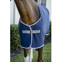 Capa Horseware Amigo Jersey Poney Cooler Marinho / cinza titânio / prata Azul-marinho