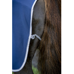 Capa Horseware Amigo Jersey Poney Cooler Marinho / cinza titânio / prata Azul-marinho