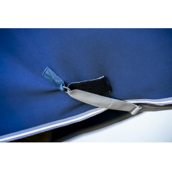 Capa Horseware Amigo Jersey Poney Cooler Marinho / cinza titânio / prata Azul-marinho