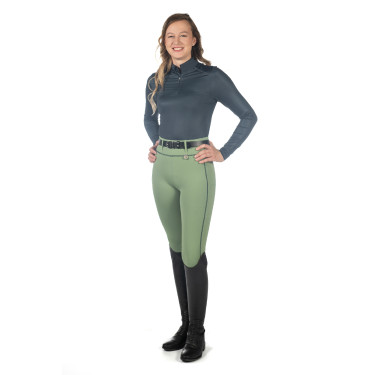Legging HKM Juna fundo 1/1 em silicone Jade Legging HKM Juna fundo 1/1 em silicone Jade
