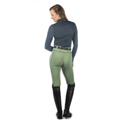 Legging HKM Juna fundo 1/1 em silicone Jade Azul