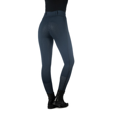 Legging HKM Juna fundo 1/1 em silicone Azul escuro