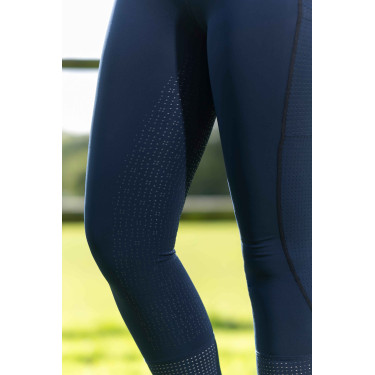 Legging HKM Juna fundo 1/1 em silicone Azul escuro