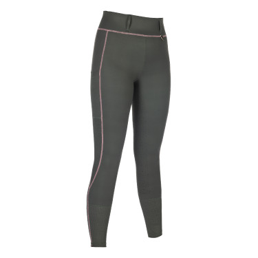 Legging HKM Juna fundo 1/1 em silicone Cinza verde Legging HKM Juna fundo 1/1 em silicone Cinza verde