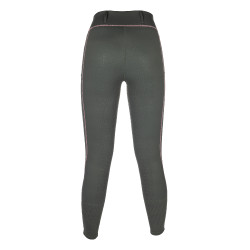 Legging HKM Juna fundo 1/1 em silicone Cinza verde Legging HKM Juna fundo 1/1 em silicone Cinza verde
