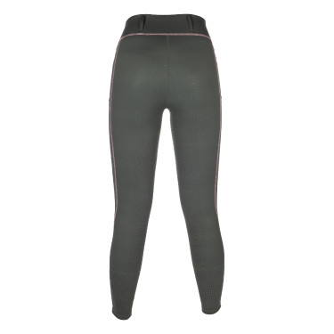 Legging HKM Juna fundo 1/1 em silicone Cinza verde Legging HKM Juna fundo 1/1 em silicone Cinza verde