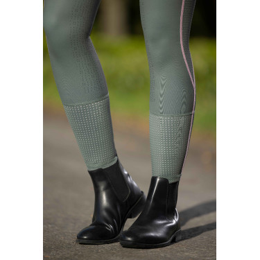 Legging HKM Juna fundo 1/1 em silicone Cinza verde Legging HKM Juna fundo 1/1 em silicone Cinza verde