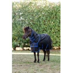 Capa Horseware Amigo Ripstop 900D Plus Petite Turnout 0g Preto / azul clássico Capa Horseware Amigo Ripstop 900D Plus Petite Turnout 0g Preto / azul clássico