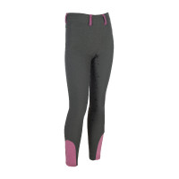 Legging HKM Pony Dream II com reforço completo em silicone Azul cinzento