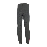 Legging HKM Pony Dream II com reforço completo em silicone Azul cinzento
