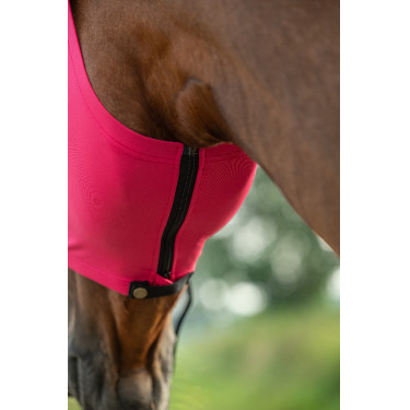 Máscara anti-moscas HKM Elastic proteção do nariz Magenta Rosa