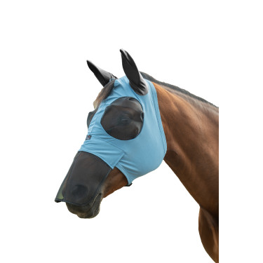 Máscara anti-moscas HKM Elastic proteção do nariz Azul cinzento Máscara anti-moscas HKM Elastic proteção do nariz Azul cinzento