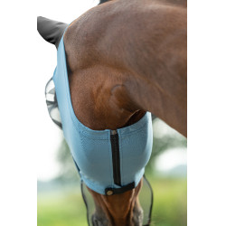 Máscara anti-moscas HKM Elastic proteção do nariz Azul cinzento Máscara anti-moscas HKM Elastic proteção do nariz Azul cinzento