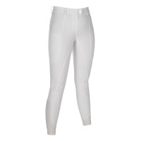 Calça HKM Amalfi com fundo de silicone 1/1 Branco