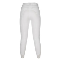 Calça HKM Amalfi com fundo de silicone 1/1 Branco