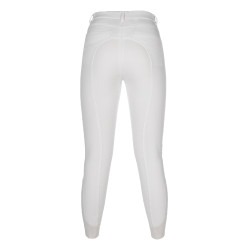 Calça HKM Amalfi com fundo de silicone 1/1 Branco Calça HKM Amalfi com fundo de silicone 1/1 Branco