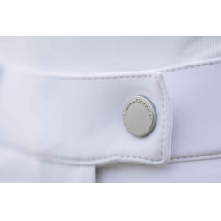 Calça HKM Amalfi com fundo de silicone 1/1 Branco Calça HKM Amalfi com fundo de silicone 1/1 Branco