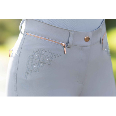 Calça HKM Rosegold Sparkle Style 1/1 em silicone Calça HKM Rosegold Sparkle Style 1/1 em silicone
