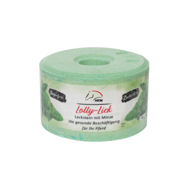 Bloco de sal HKM aromatizado Lolly Lick Menta Bloco de sal HKM aromatizado Lolly Lick Menta