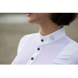 Polo de competição HKM Amalfi Branco
