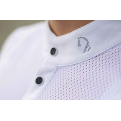 Polo de competição HKM Amalfi Branco