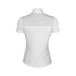 Polo de competição HKM Skadi de manga curta feminino Branco Polo de competição HKM Skadi de manga curta feminino Branco
